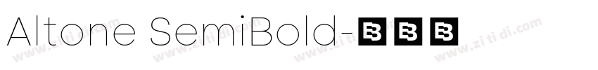 Altone SemiBold字体转换